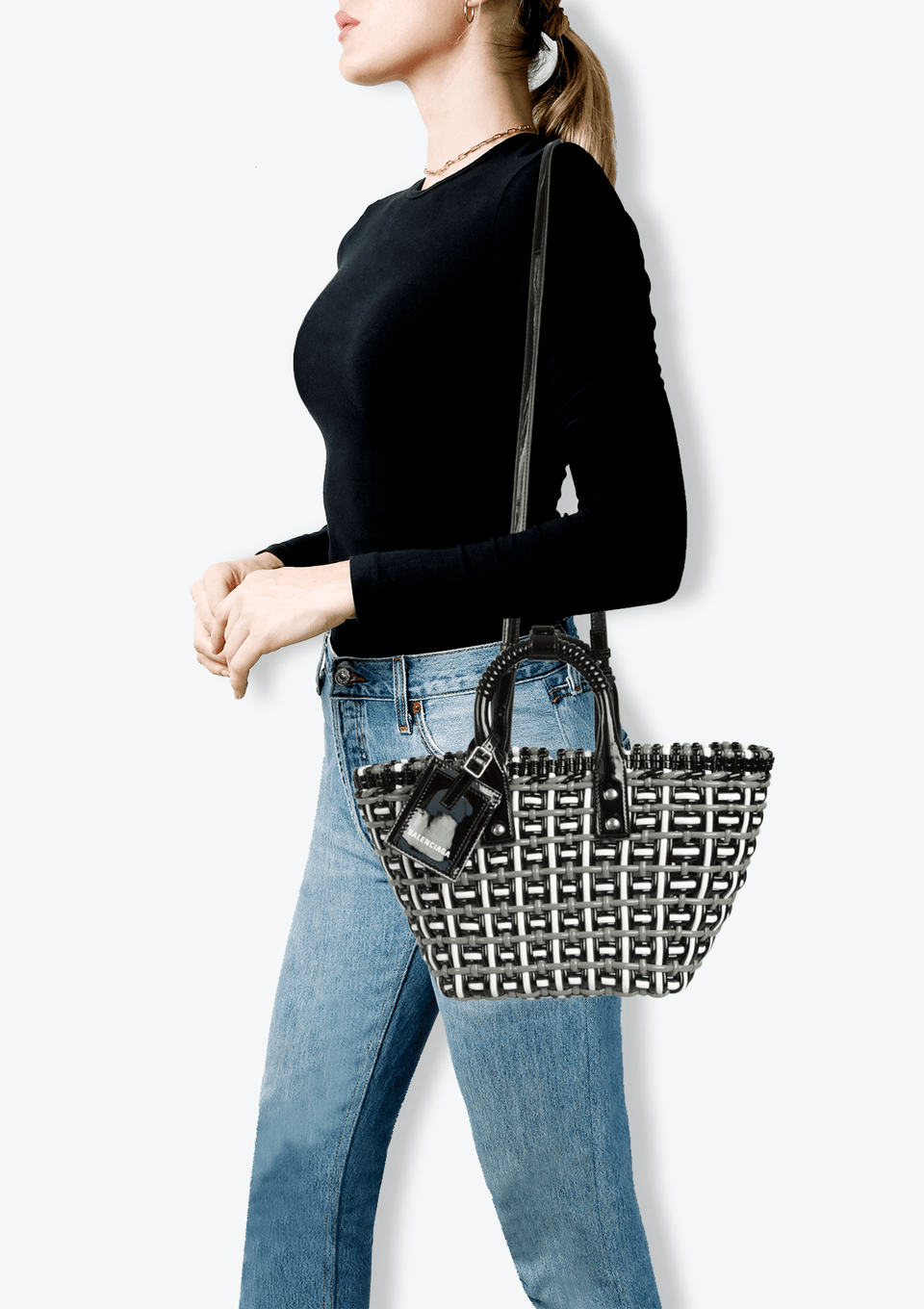 balenciaga bistro バッグ BALENCIAGA＊BISTRO XS BASKET デニムバスケットバッグ＊送料込