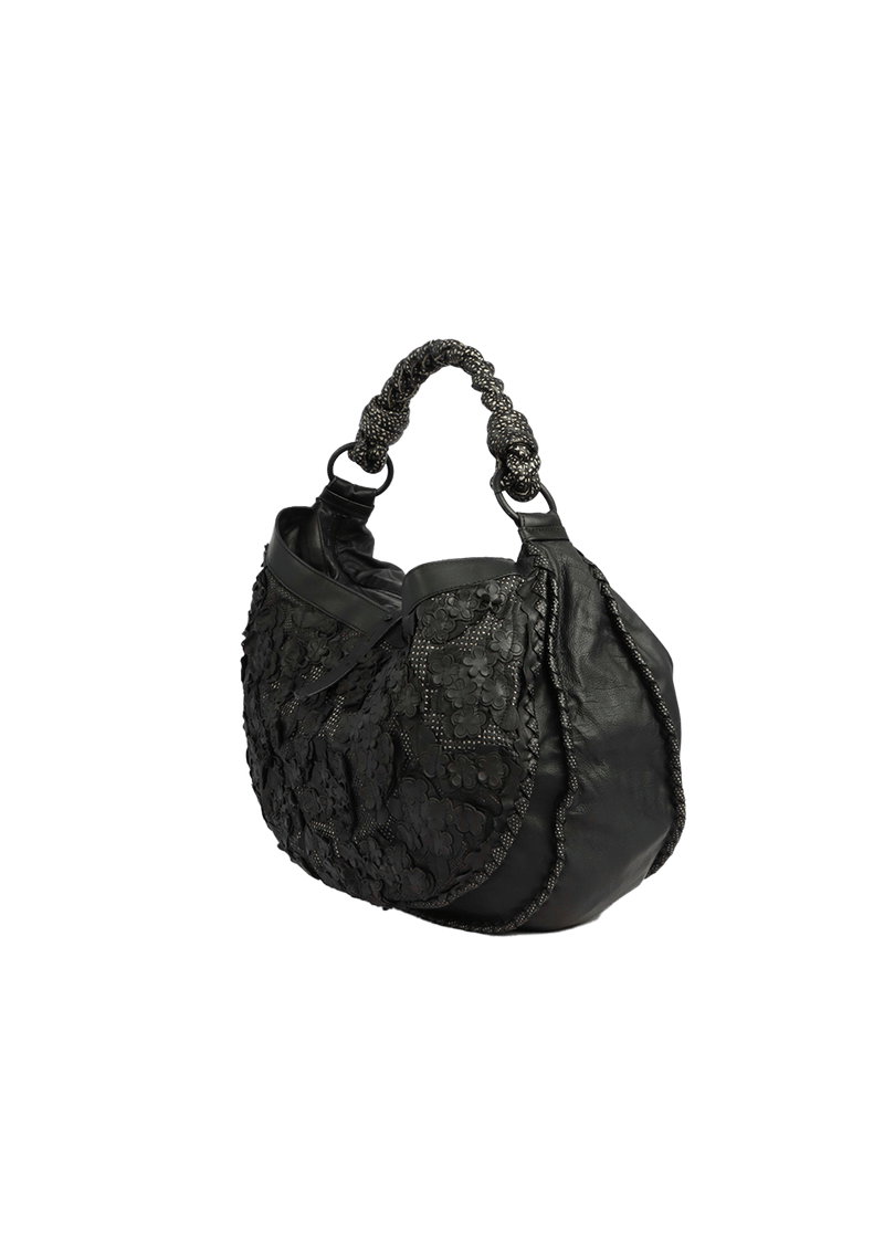 FLOWER APPLIQUE HOBO