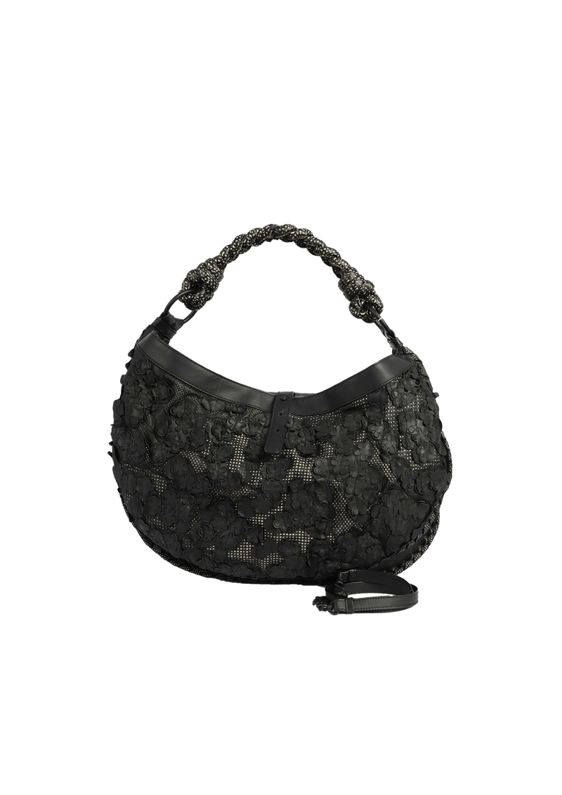 FLOWER APPLIQUE HOBO