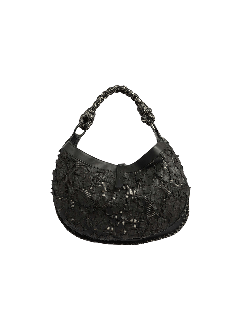 FLOWER APPLIQUE HOBO