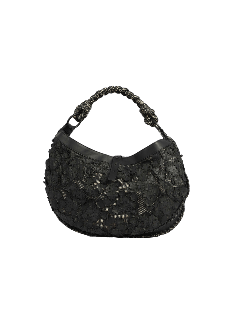 FLOWER APPLIQUE HOBO