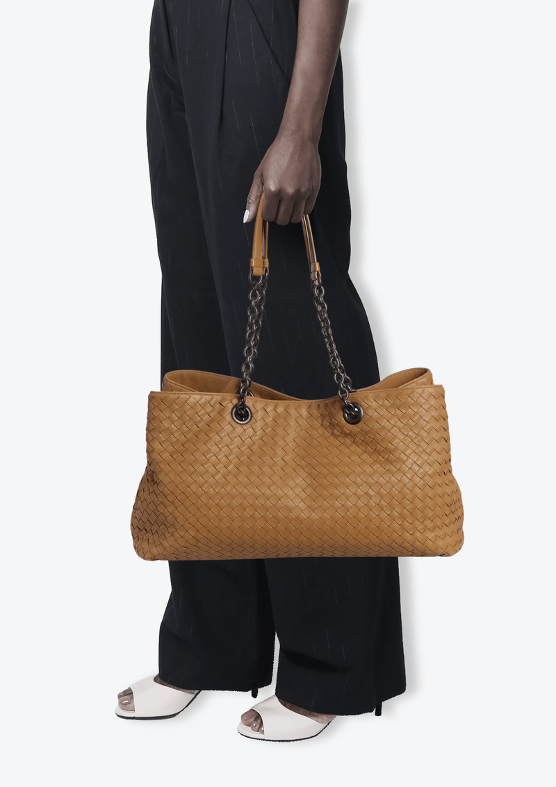 INTRECCIATO DOUBLE CHAIN TOTE