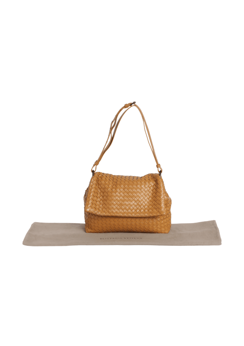 INTRECCIATO FLAP SHOULDER BAG