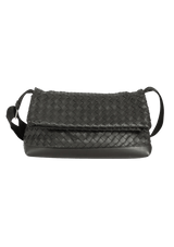 INTRECCIATO FOLD OVER MESSENGER BAG