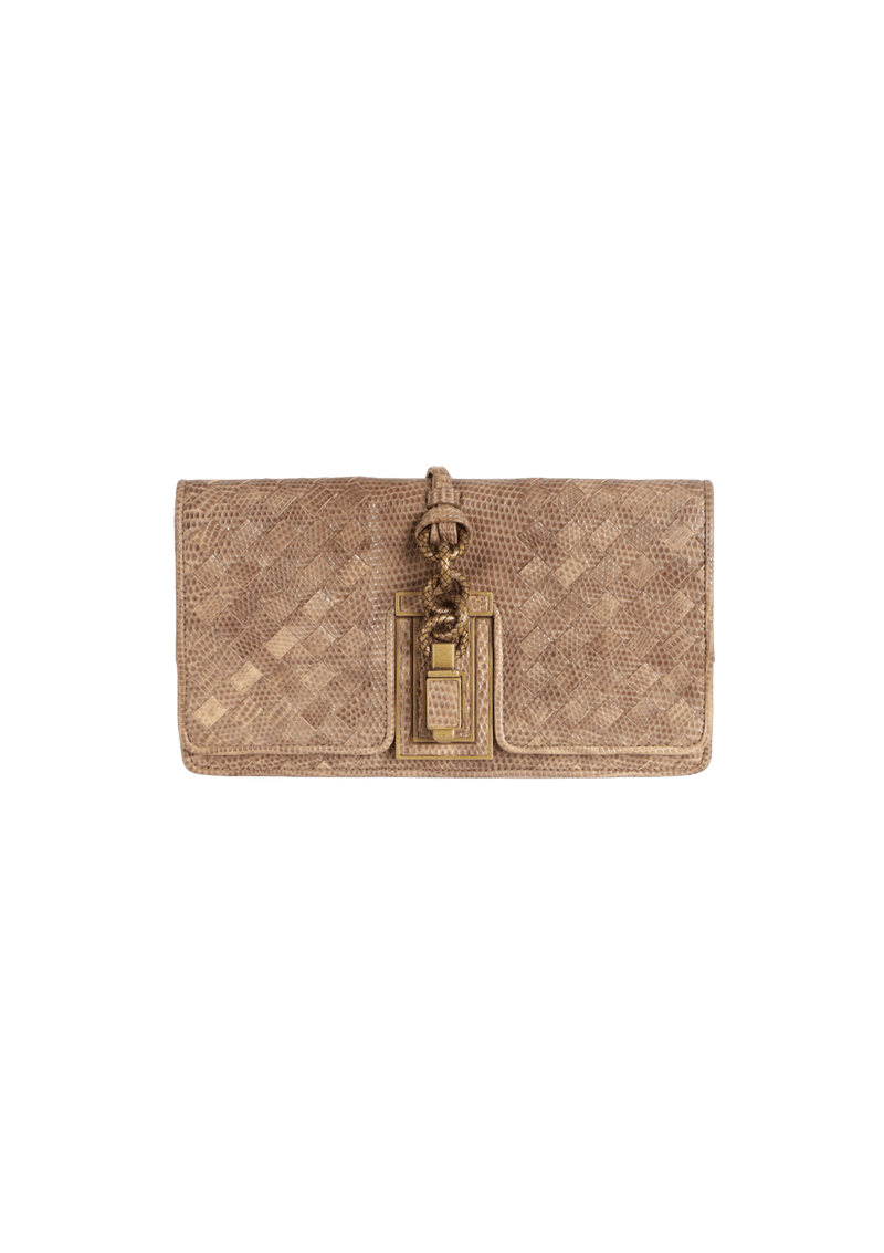 INTRECCIATO LIZARD SETTANTADUE CLUTCH