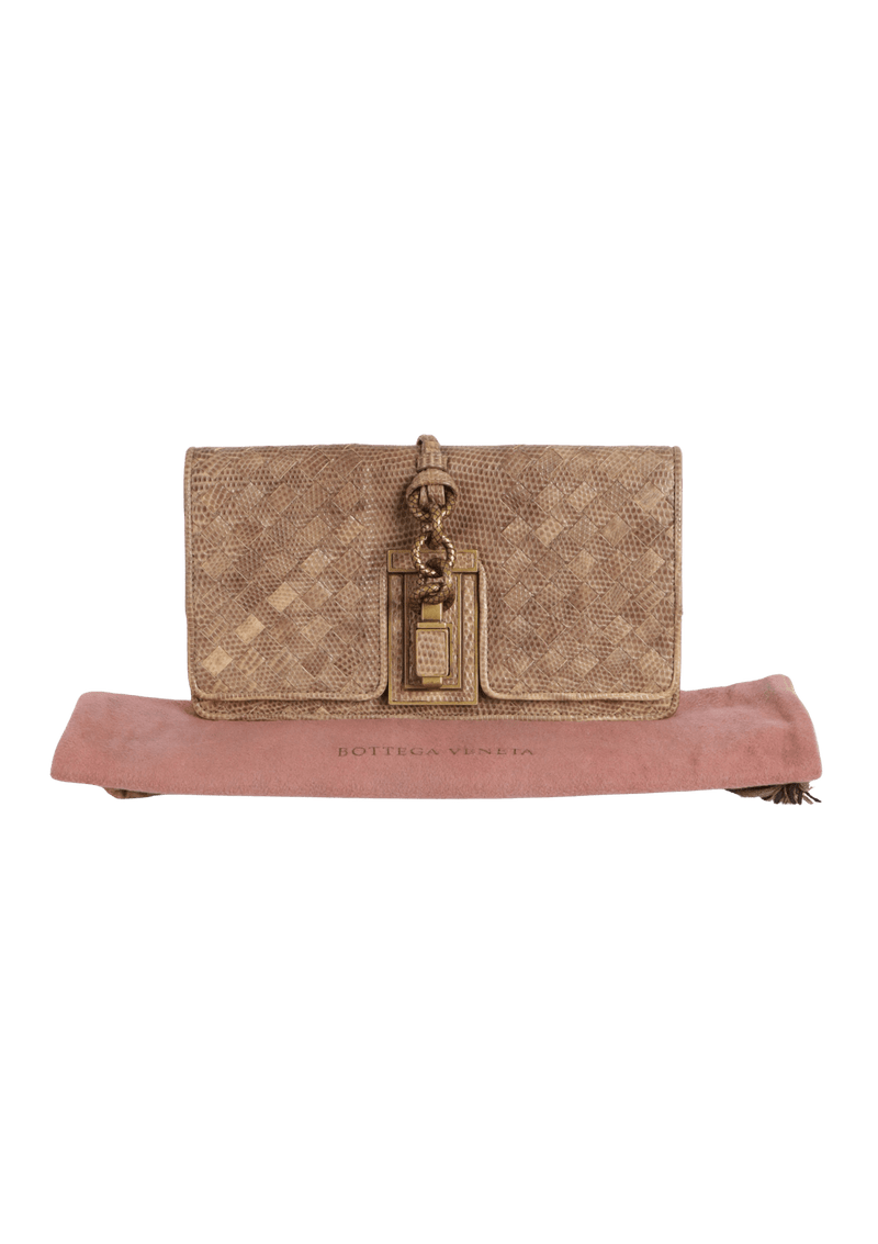 INTRECCIATO LIZARD SETTANTADUE CLUTCH