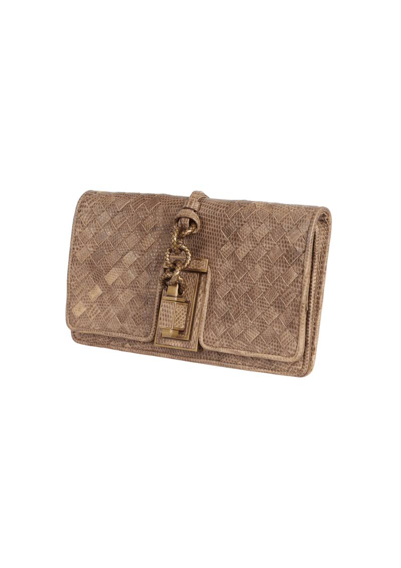 INTRECCIATO LIZARD SETTANTADUE CLUTCH