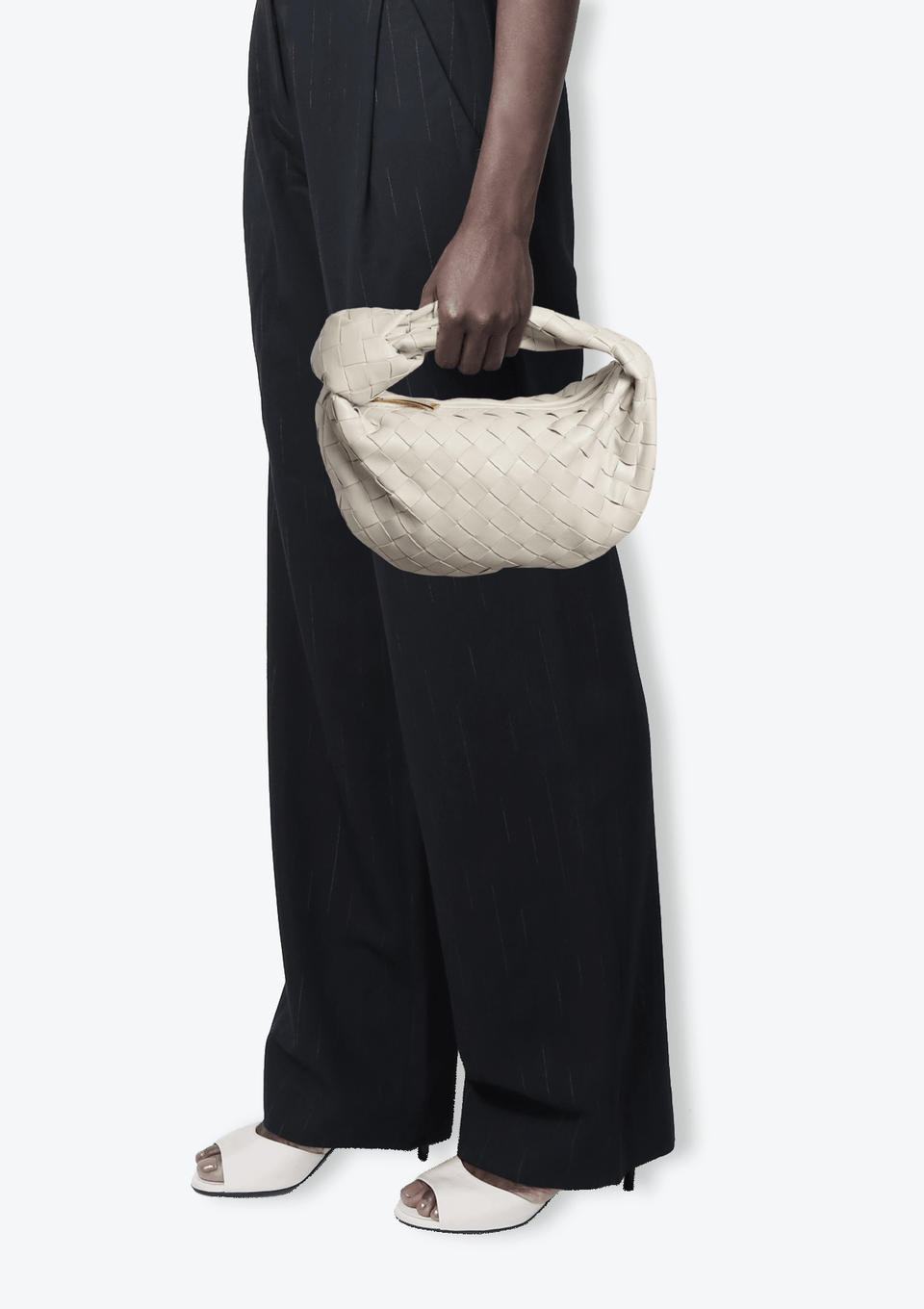 BOLSA BOTTEGA VENETA INTRECCIATO MINI JODIE BRANCO ORIGINAL – Gringa