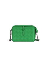 INTRECCIATO NAPPA BELT FLAP CAMERA BAG