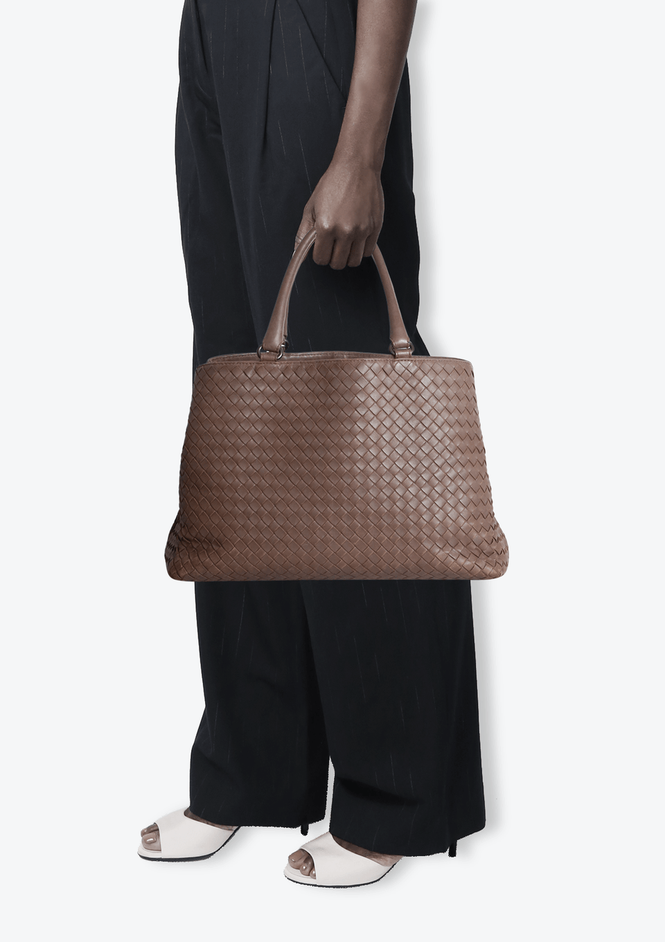 BOLSA BOTTEGA VENETA INTRECCIATO TOTE BAG MARROM ORIGINAL – Gringa