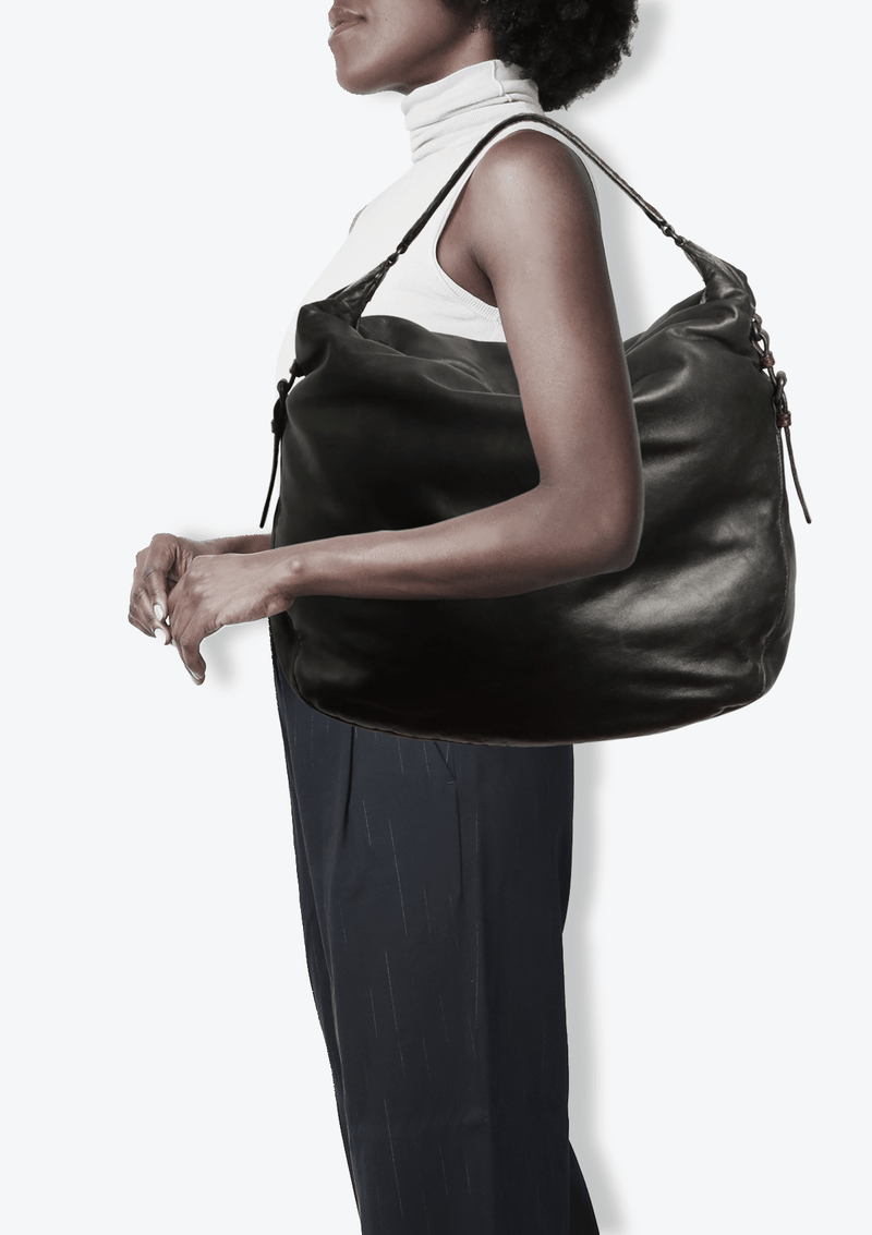 LEATHER HOBO BAG