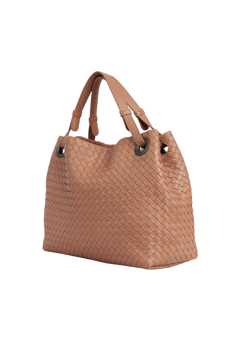 NAPPA INTRECCIATO LEATHER TOTE