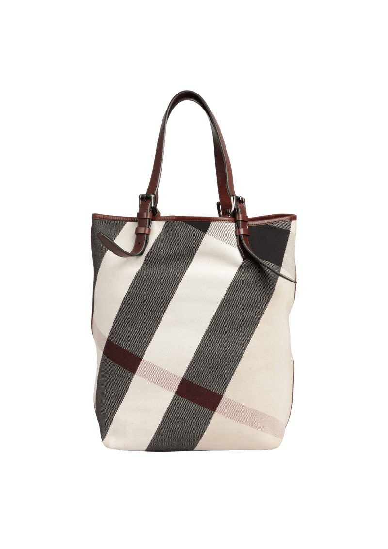 CHECK CANVAS TOTE