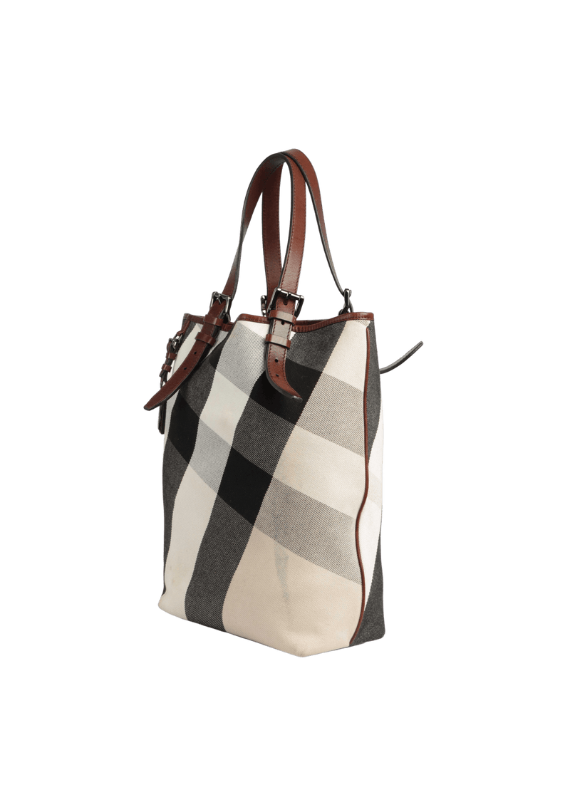 CHECK CANVAS TOTE