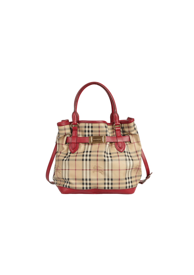 HAYMARKET CHECK BELTED BAG