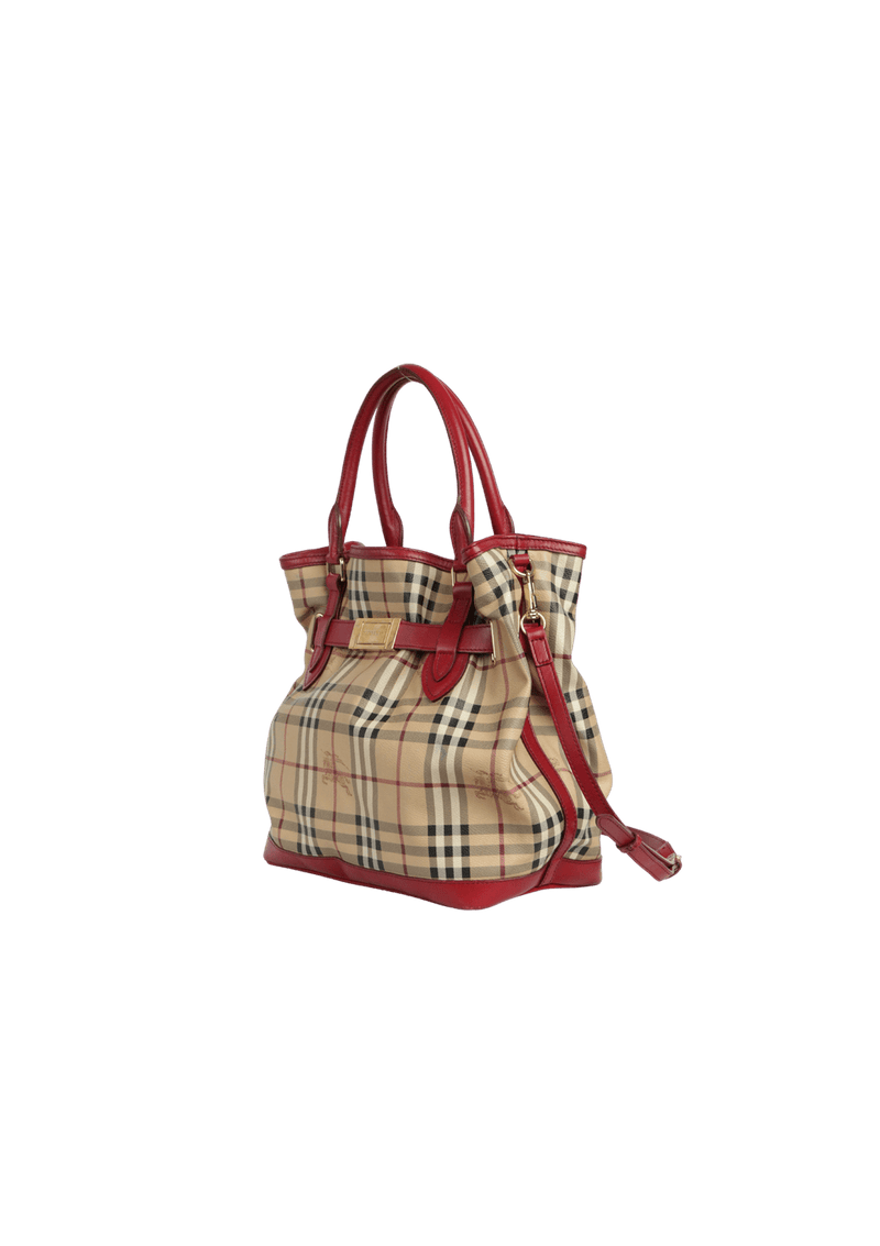 HAYMARKET CHECK BELTED BAG