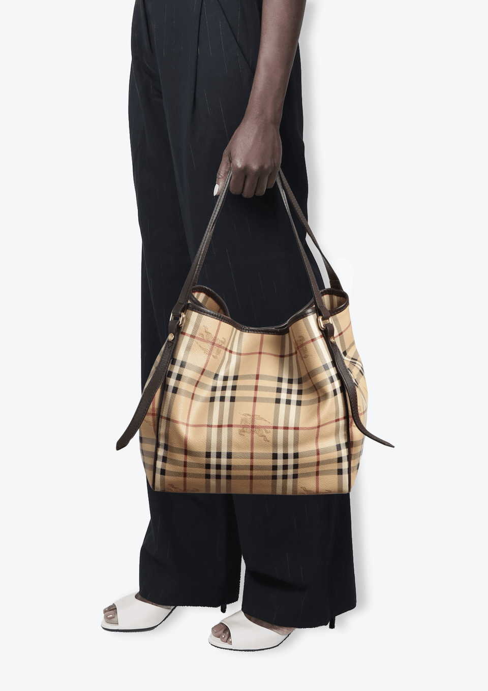 BOLSA BURBERRY HAYMARKET CHECK CANTERBURY BEGE ORIGINAL – Gringa