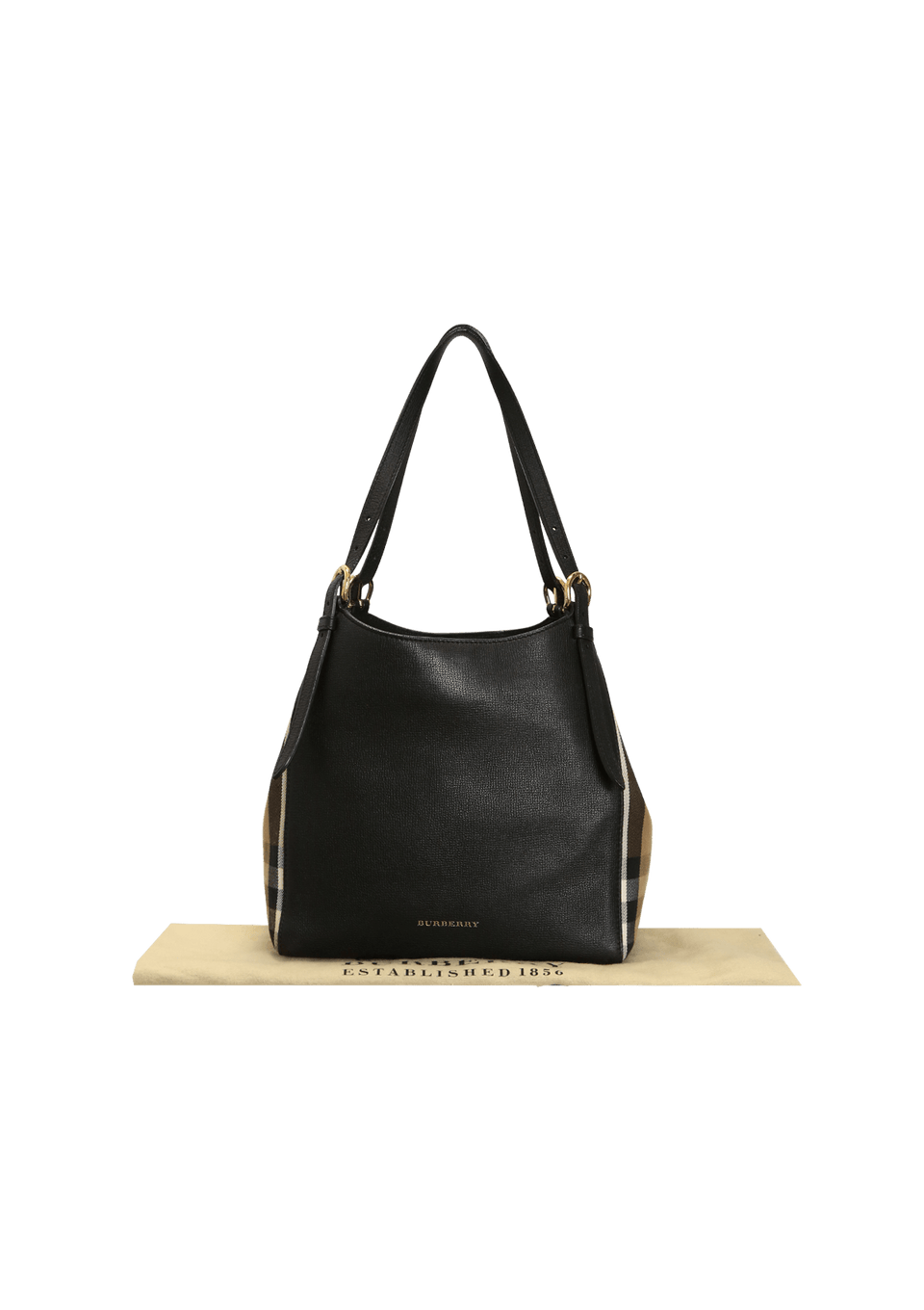 BOLSA BURBERRY HOUSE CHECK CANTERBURY TOTE PRETO ORIGINAL – Gringa
