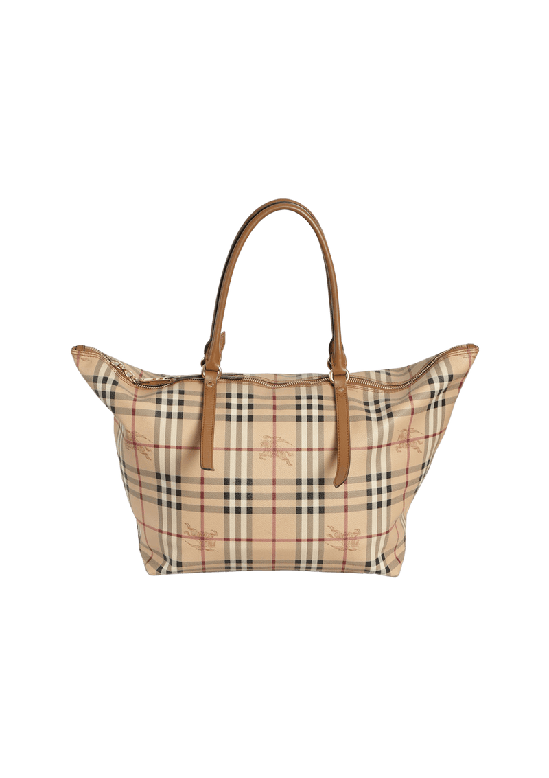 MEDIUM HAYMARKET CHECK TOTE