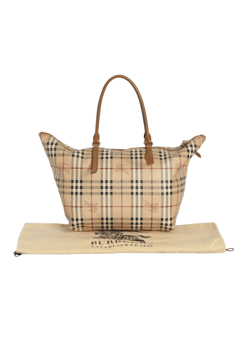 MEDIUM HAYMARKET CHECK TOTE