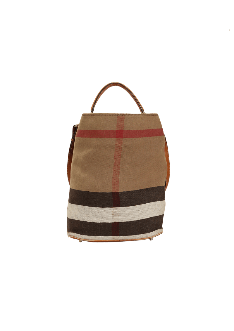 MEDIUM MEGA CHECK ASHBY BUCKET BAG