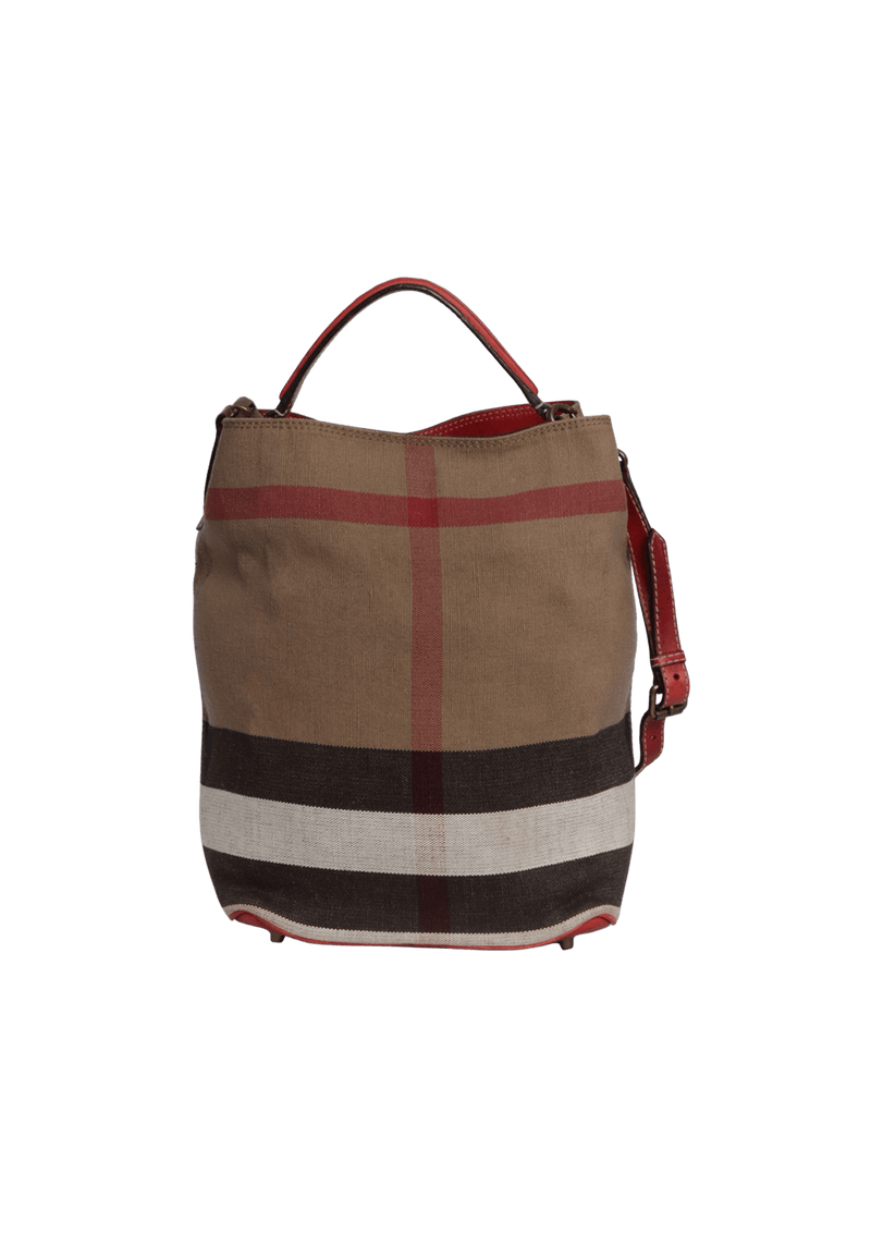 MEDIUM MEGA CHECK ASHBY BUCKET BAG