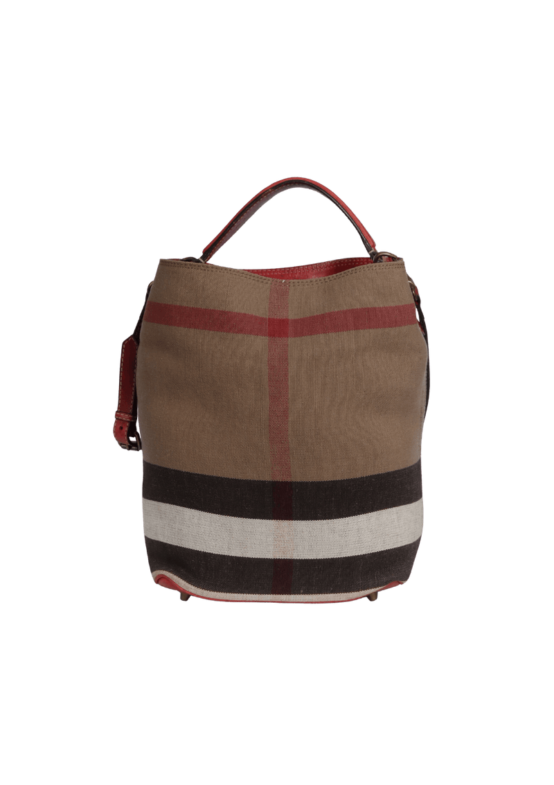 MEDIUM MEGA CHECK ASHBY BUCKET BAG