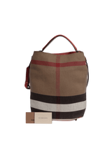 MEDIUM MEGA CHECK ASHBY BUCKET BAG