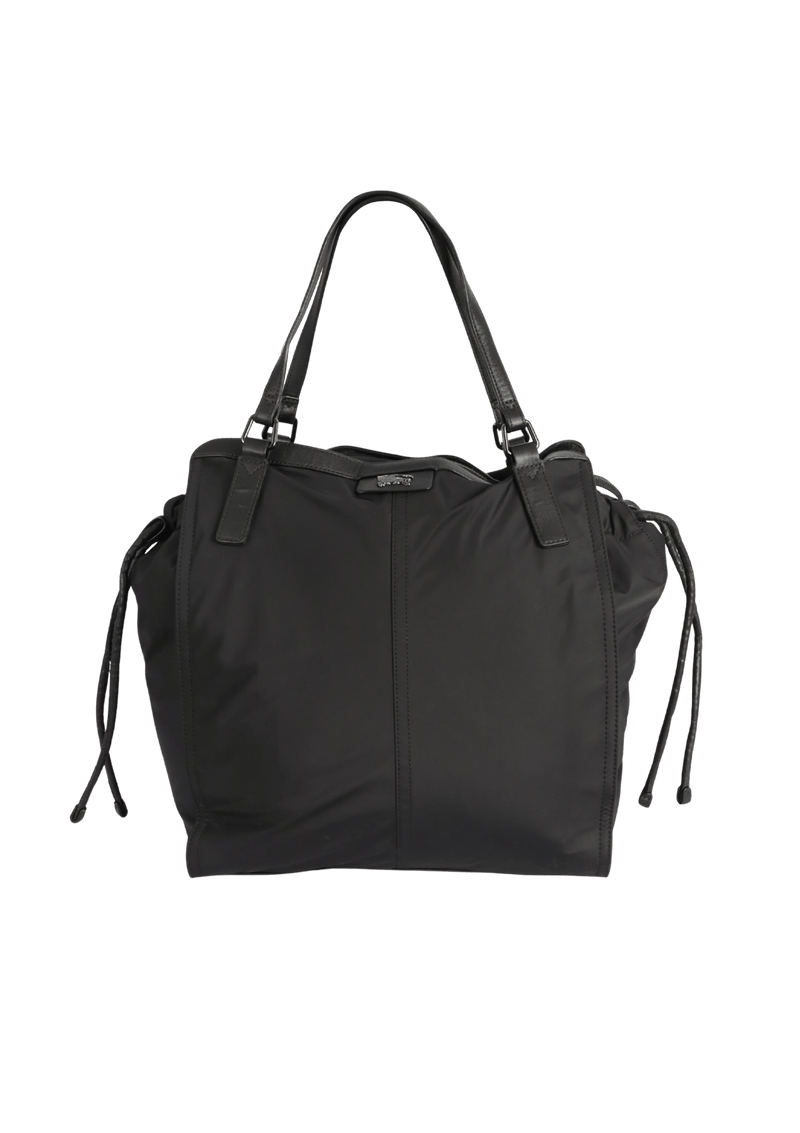 NYLON HOUSE CHECK BUCKLEIGH TOTE