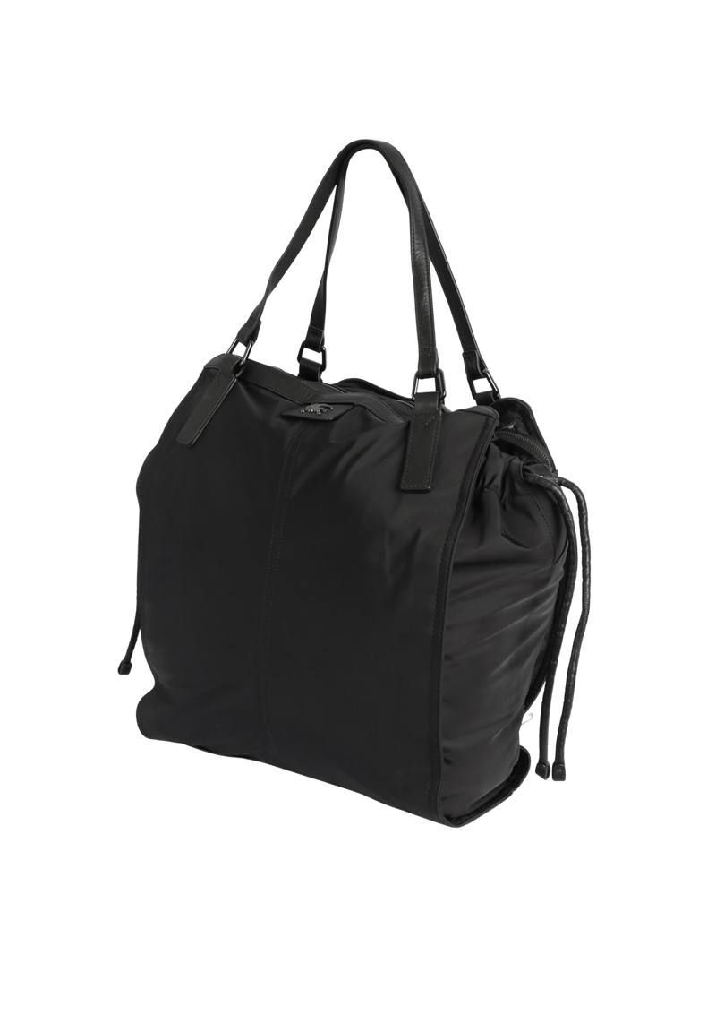 NYLON HOUSE CHECK BUCKLEIGH TOTE