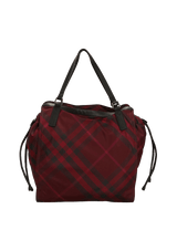 NYLON HOUSE CHECK BUCKLEIGH TOTE