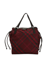 NYLON HOUSE CHECK BUCKLEIGH TOTE