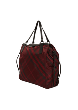 NYLON HOUSE CHECK BUCKLEIGH TOTE