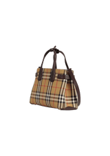 SMALL VINTAGE CHECK BANNER TOTE