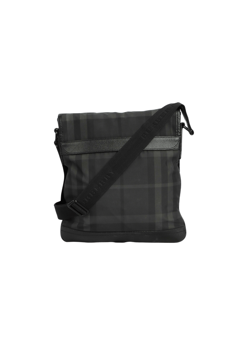 SMOKED CHECK MESSENGER BAG