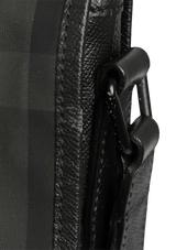 SMOKED CHECK MESSENGER BAG