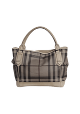 SMOKED CHECK TOTE BAG