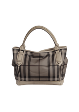 SMOKED CHECK TOTE BAG