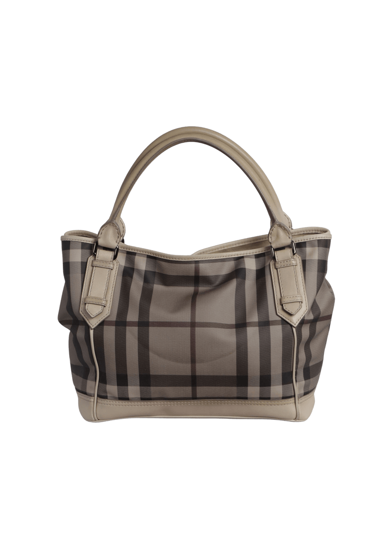 SMOKED CHECK TOTE BAG