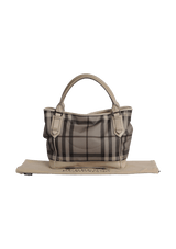 SMOKED CHECK TOTE BAG