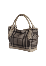 SMOKED CHECK TOTE BAG