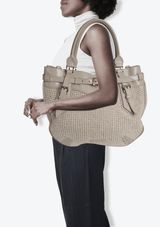 WOVEN SHOULDER BAG