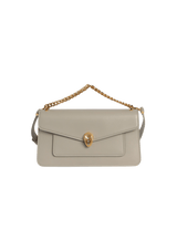 BOLSA BVLGARI SERPENTI FOREVER EAST WEST SHOULDER BAG BEGE