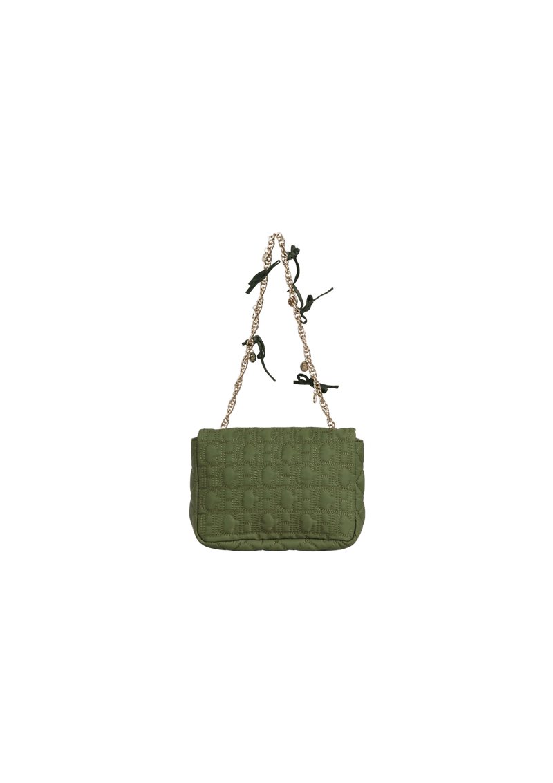 CH QUILTED NYLON CHAIN BAG