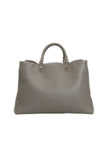 LEATHER CH TOTE BAG