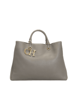 LEATHER CH TOTE BAG