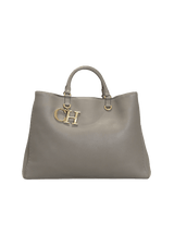 LEATHER CH TOTE BAG