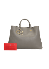 LEATHER CH TOTE BAG