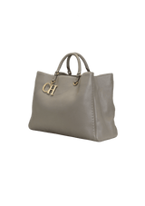 LEATHER CH TOTE BAG