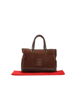 LEATHER STICHED LOGO BAG